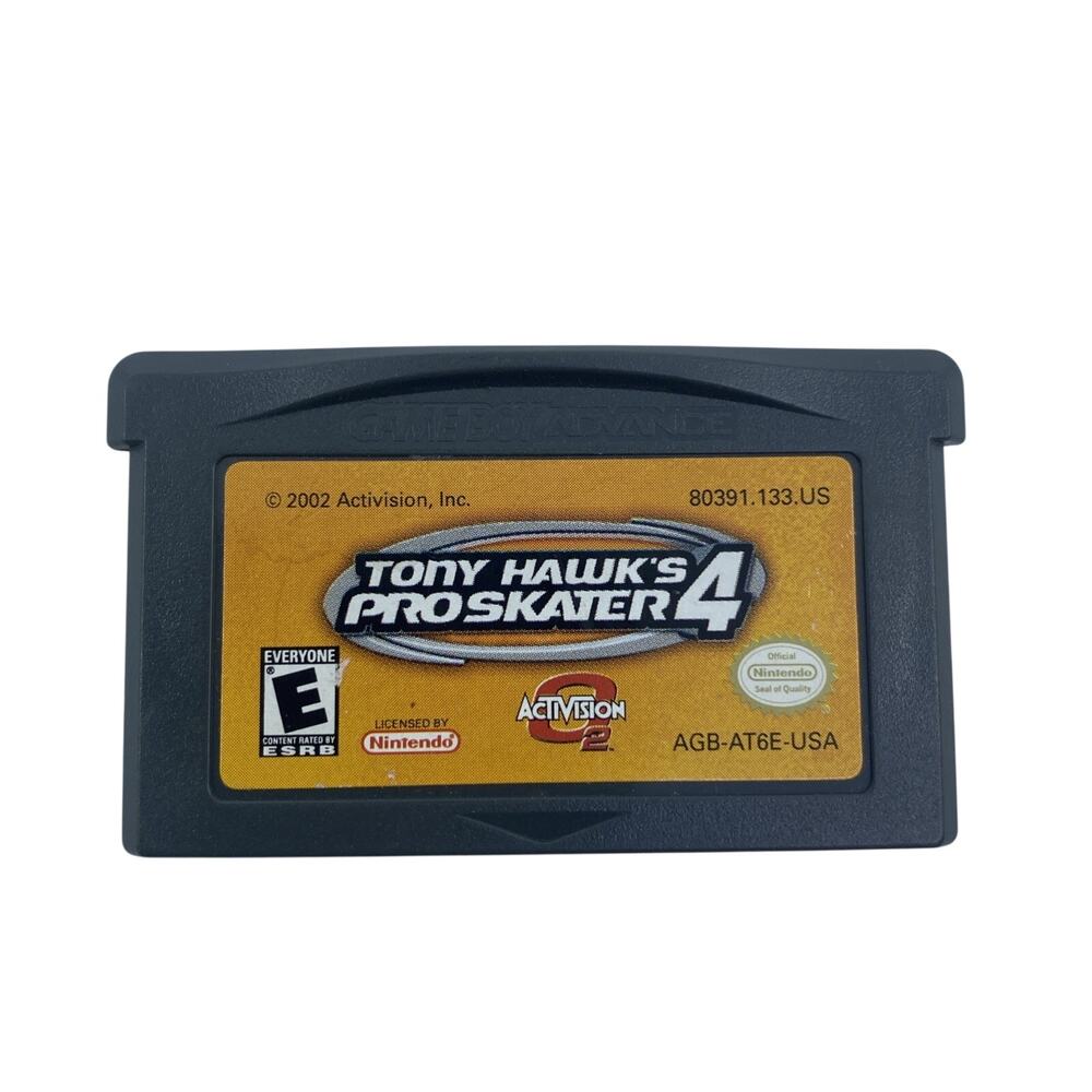 Tony Hawk's Pro Skater 4 Game Boy Advance GBA Cartridge Tested & Working